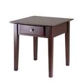Doba-Bnt Rochester End Table with one Drawer Shaker- Antique Walnut SA143203